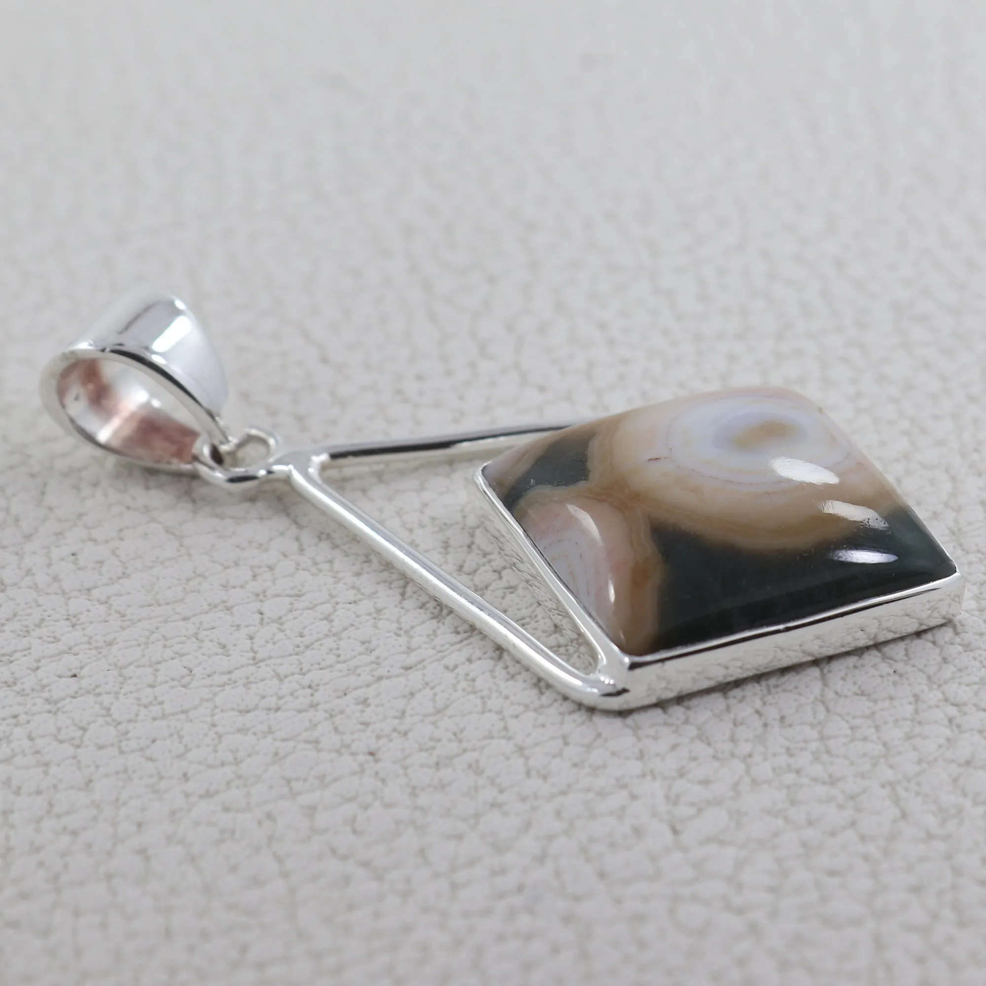 925 Silver Ocean Jasper Pendant