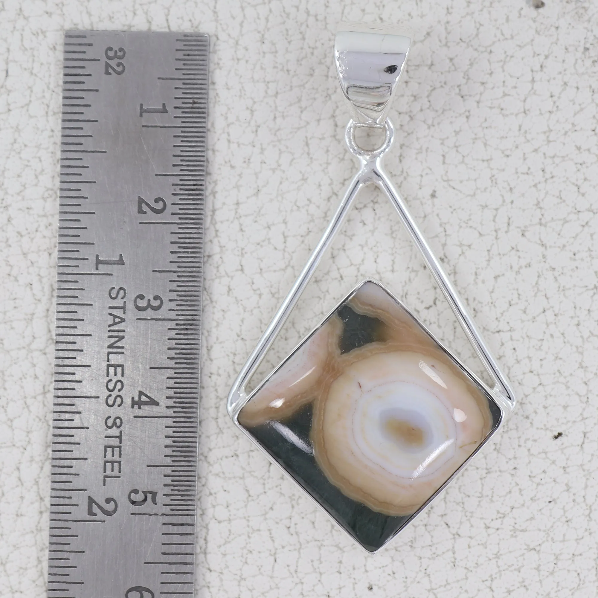 925 Silver Ocean Jasper Pendant