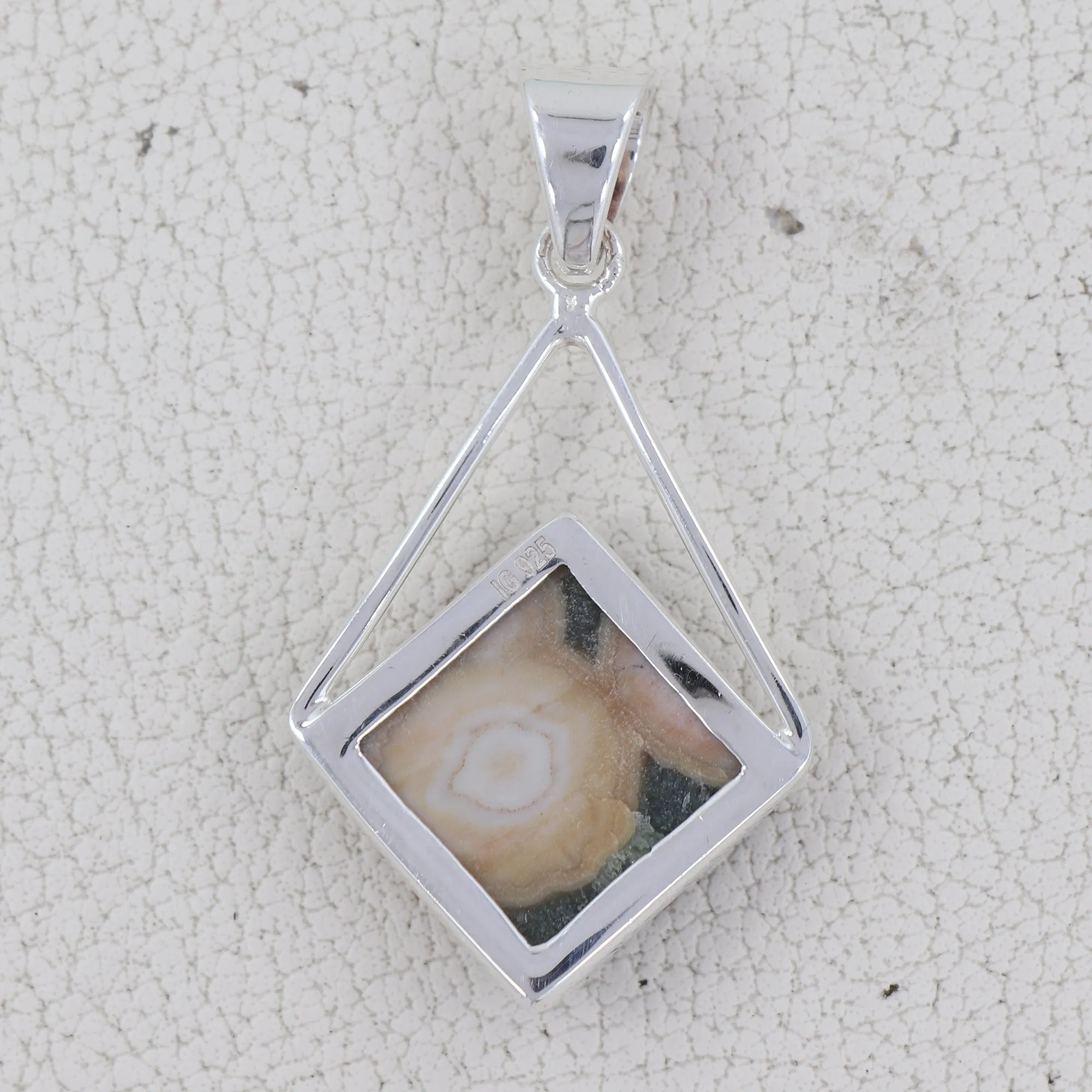925 Silver Ocean Jasper Pendant