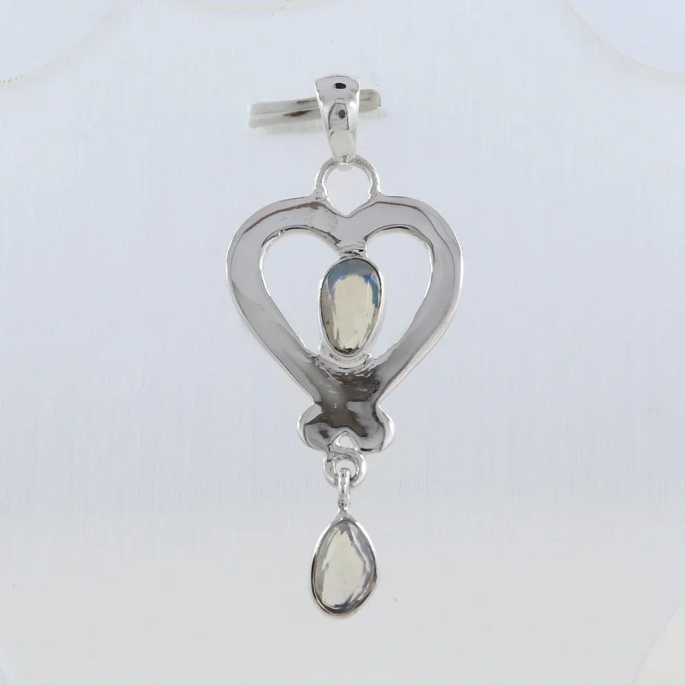 925 Starling Silver Herkimer Diamond Pendant
