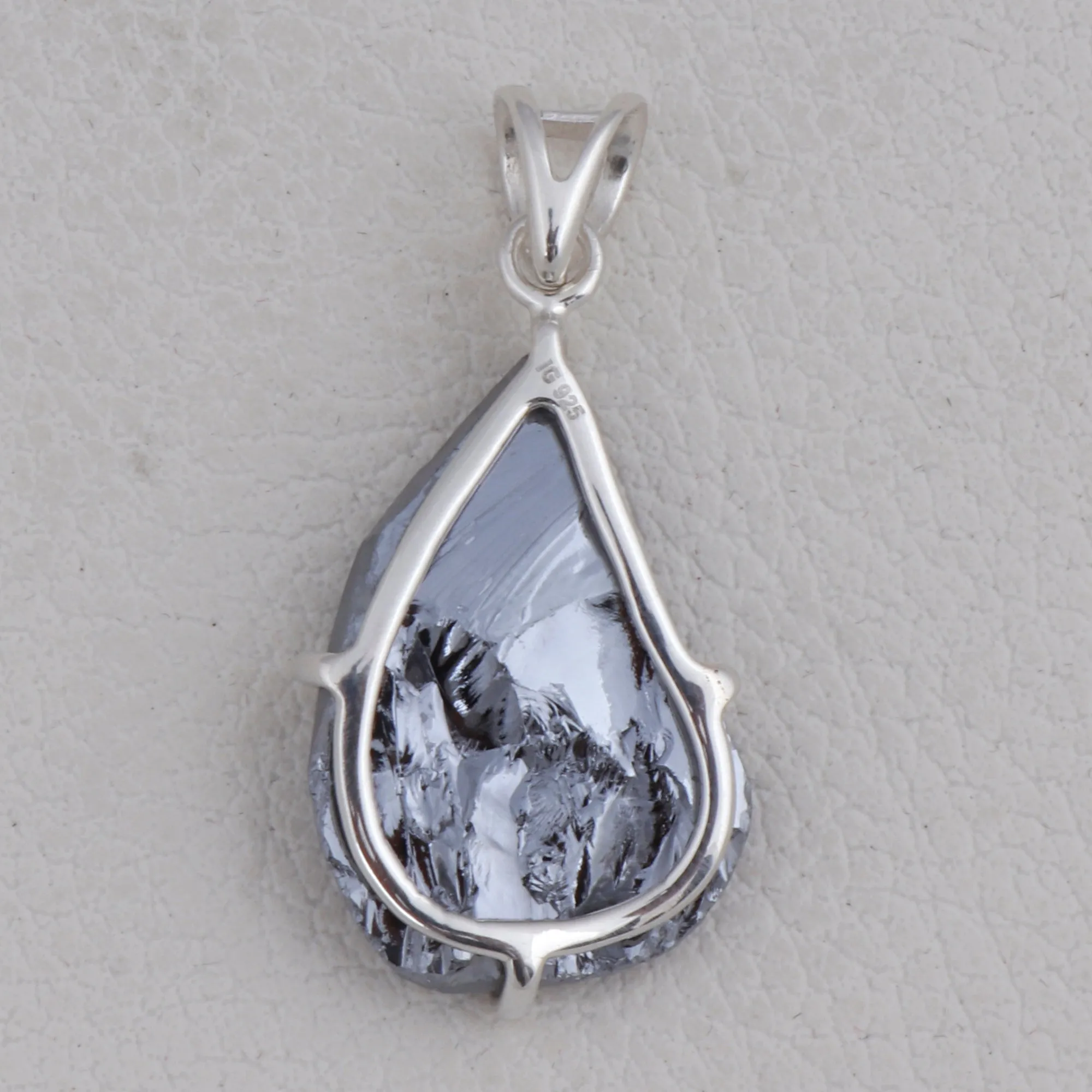 925 Starling Silver Rough Silicon Pendant