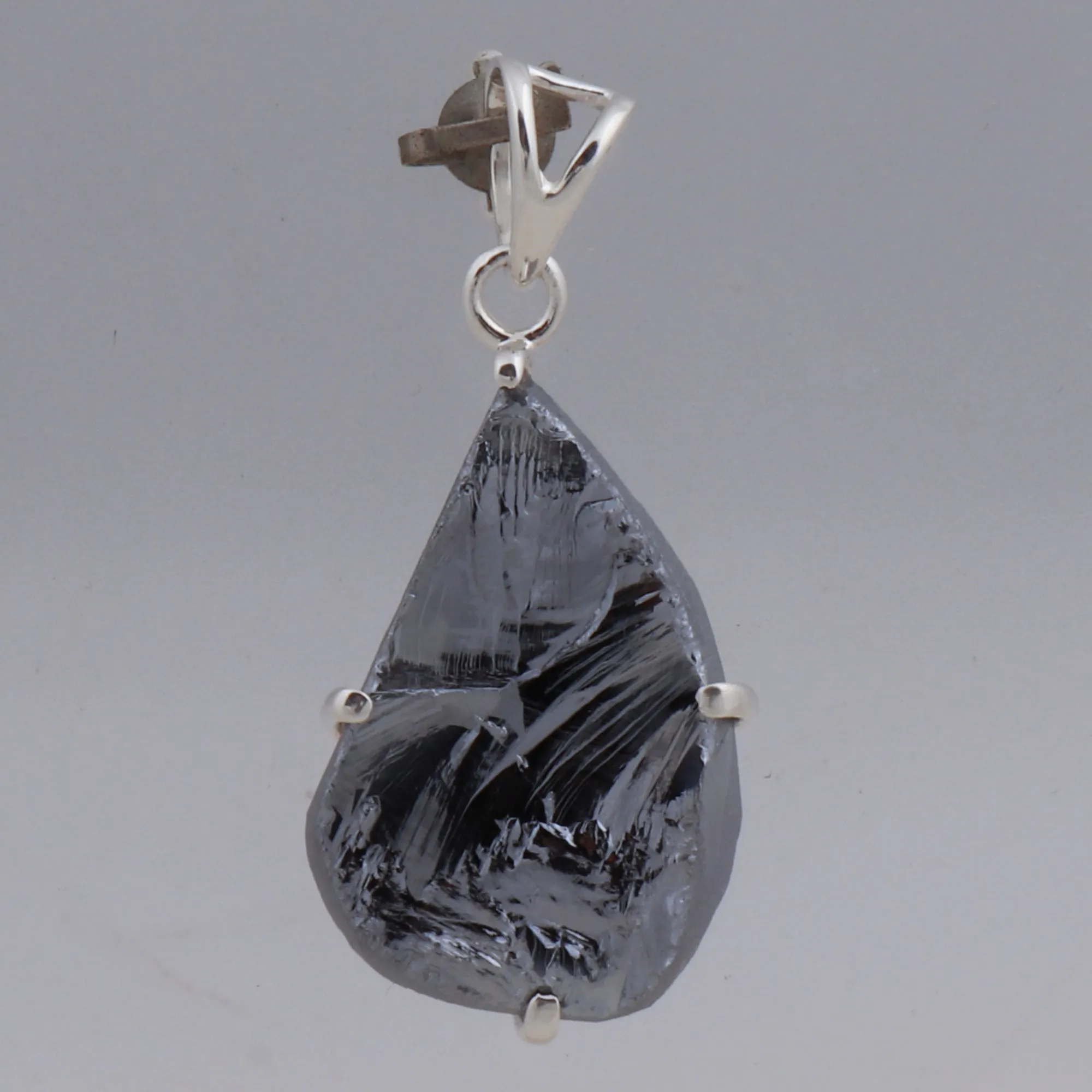 925 Starling Silver Rough Silicon Pendant
