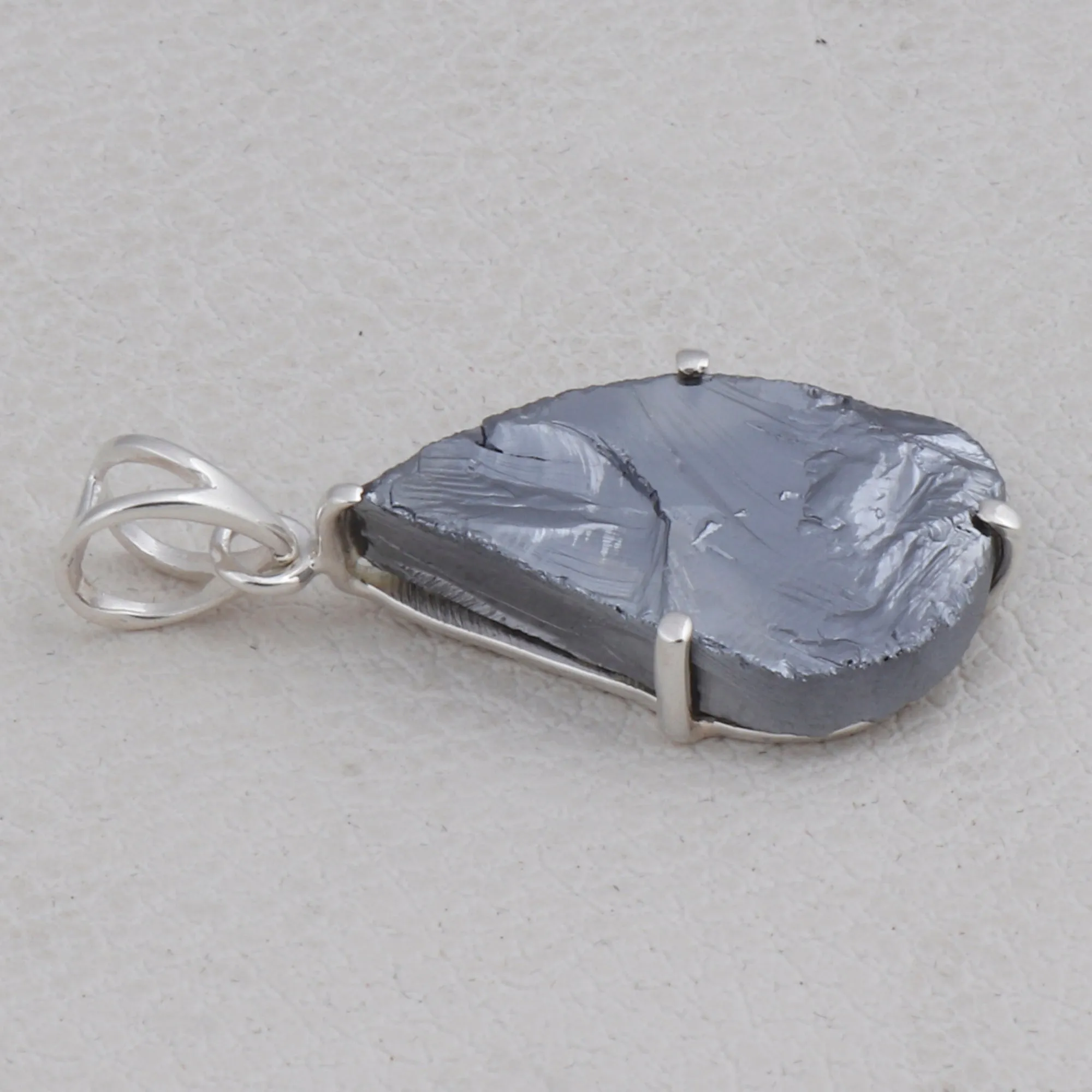 925 Starling Silver Rough Silicon Pendant