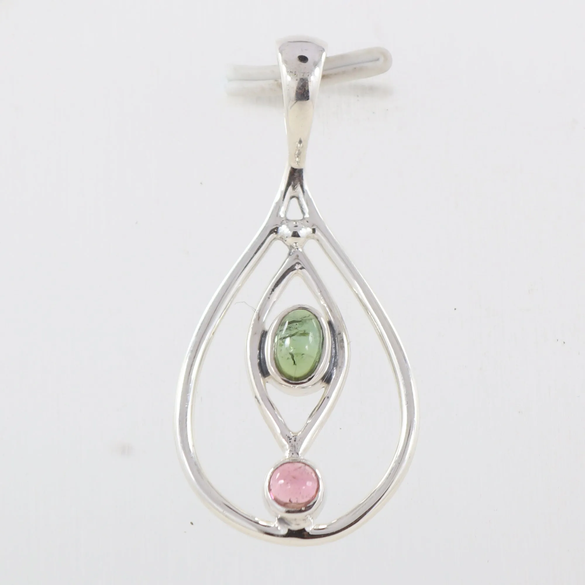 925 Starling Silver Tourmaline Pendant