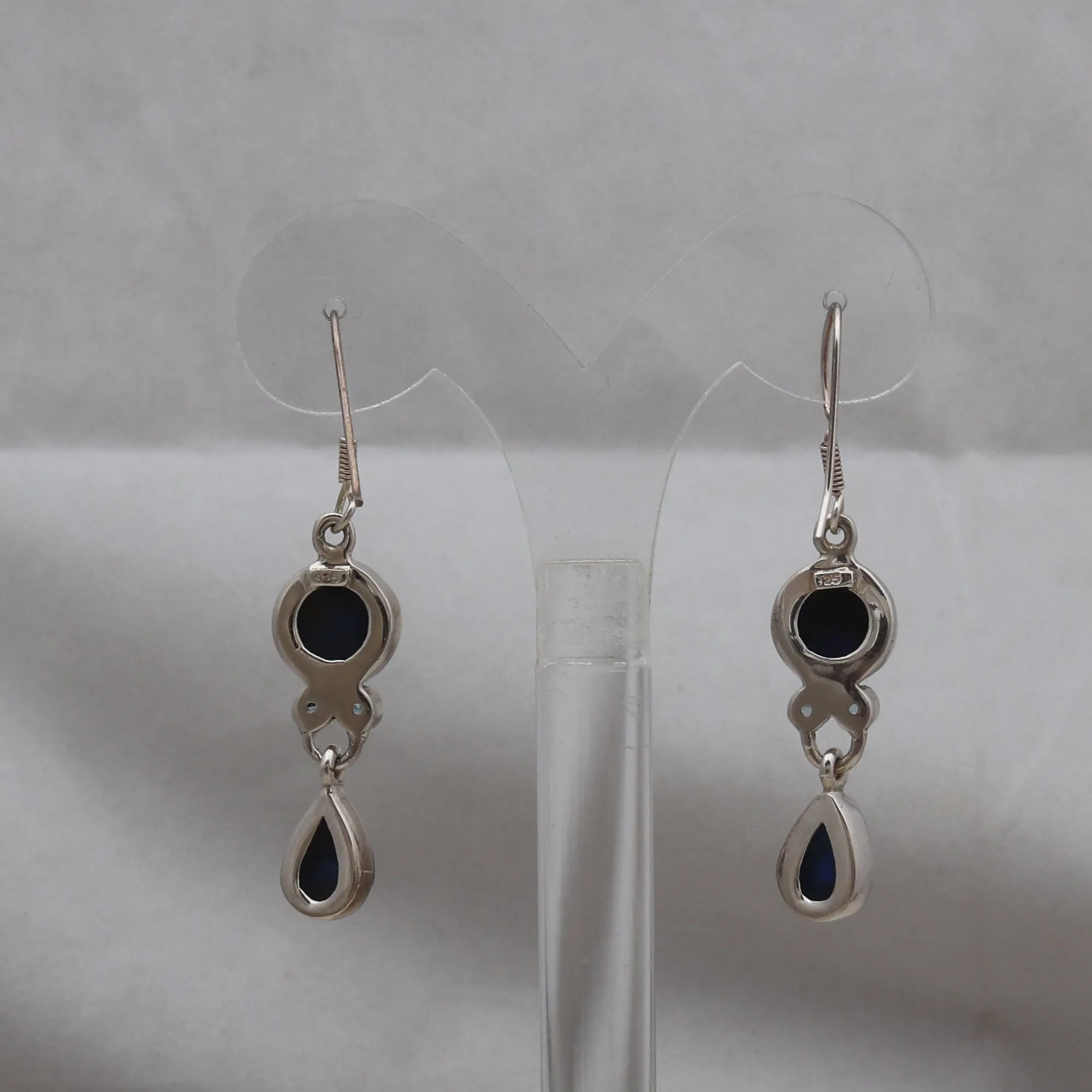 925 Sterling Silver Azurite Malachite Earring