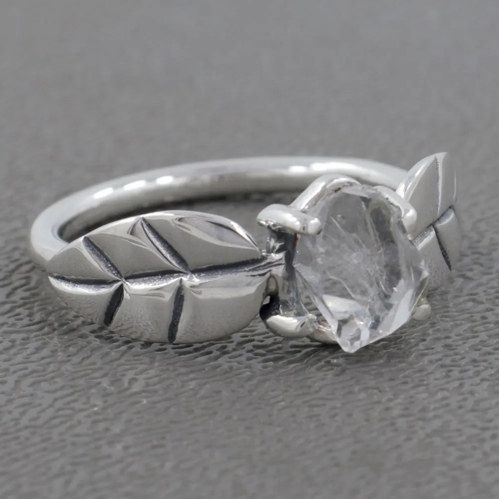 925 Sterling Silver Herkimer Diamond Ring