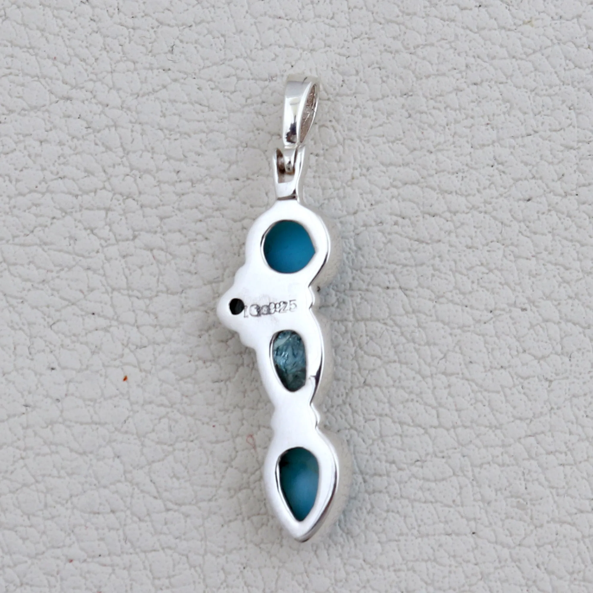 925 Sterling Silver Larimar Pendant