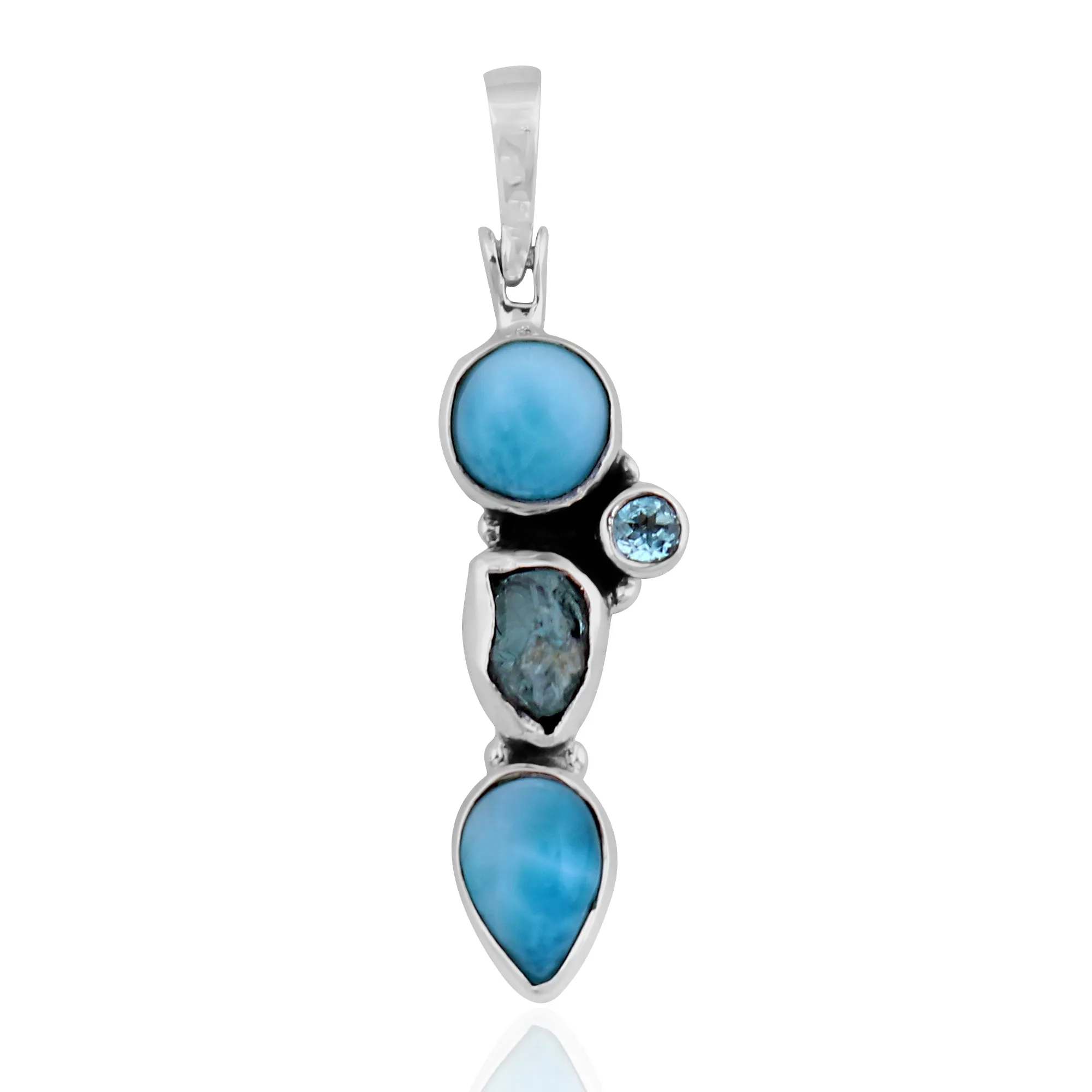 925 Sterling Silver Larimar Pendant