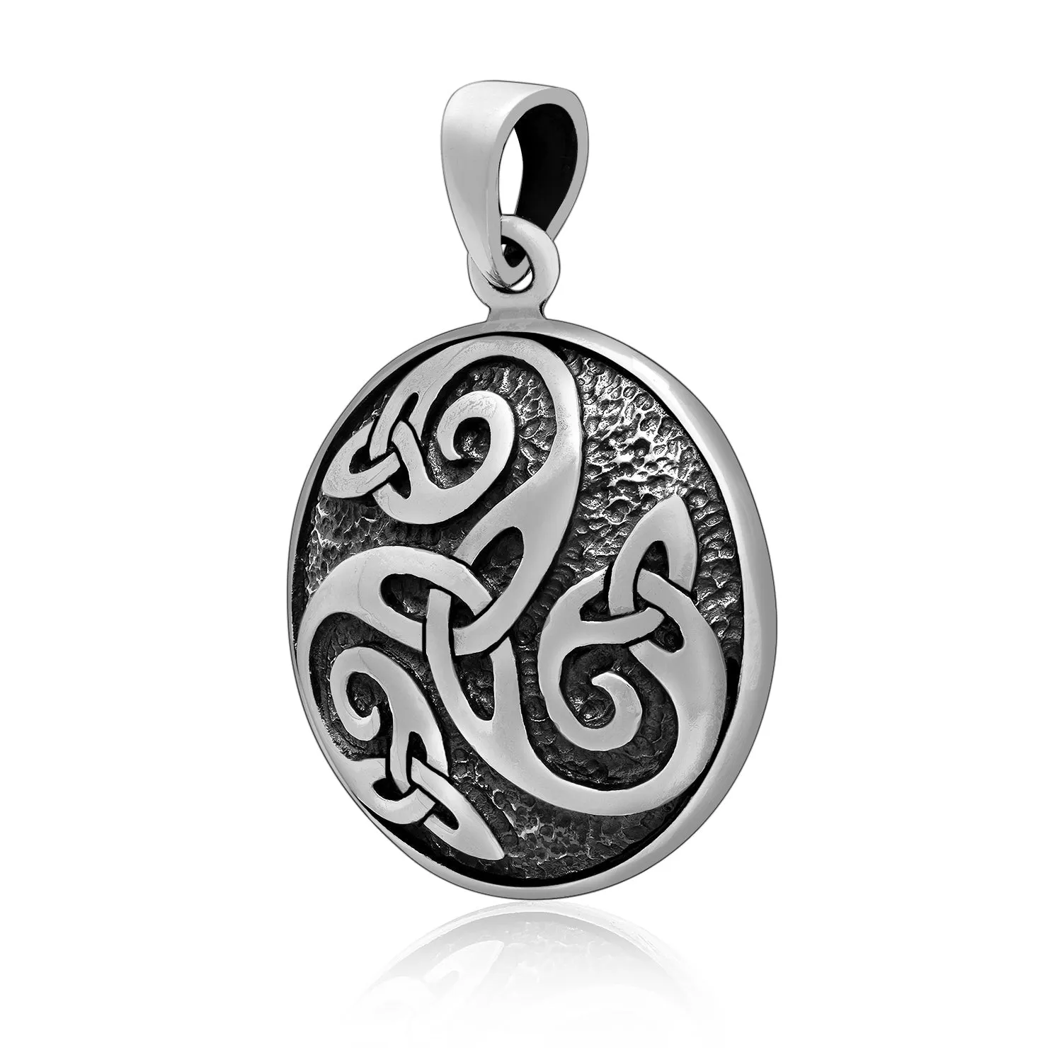925 Sterling Silver with Triskelion Pendant