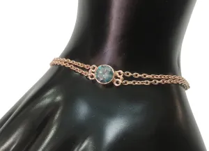 AAA Certified 0.89 Cts Blue Diamond Chain Bracelet,Women's Jewelry