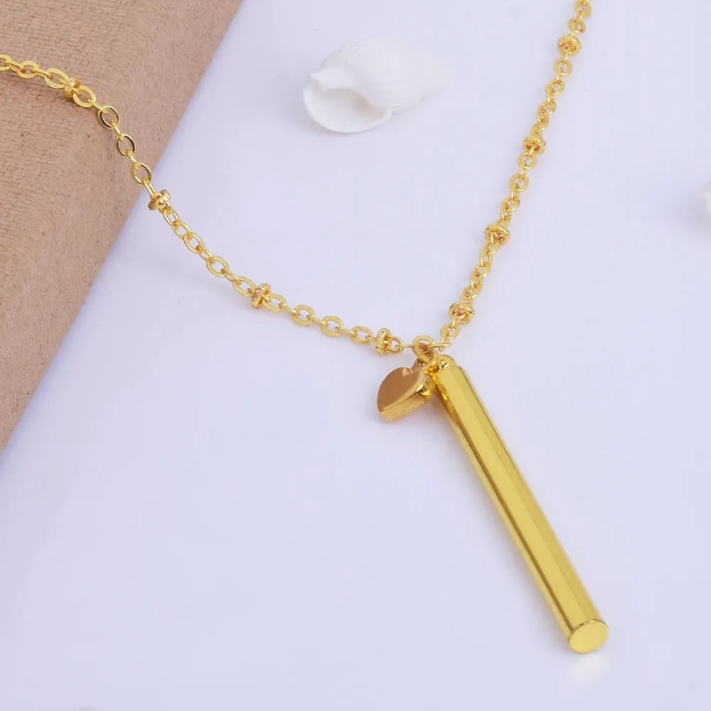 About 44*4*1.2MM tibetara® Brass Tube Personalized Stamping Blank Bar Ready to stamp Jewelry Supplies plated gold 20pcs