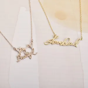 Actual Signature Necklace