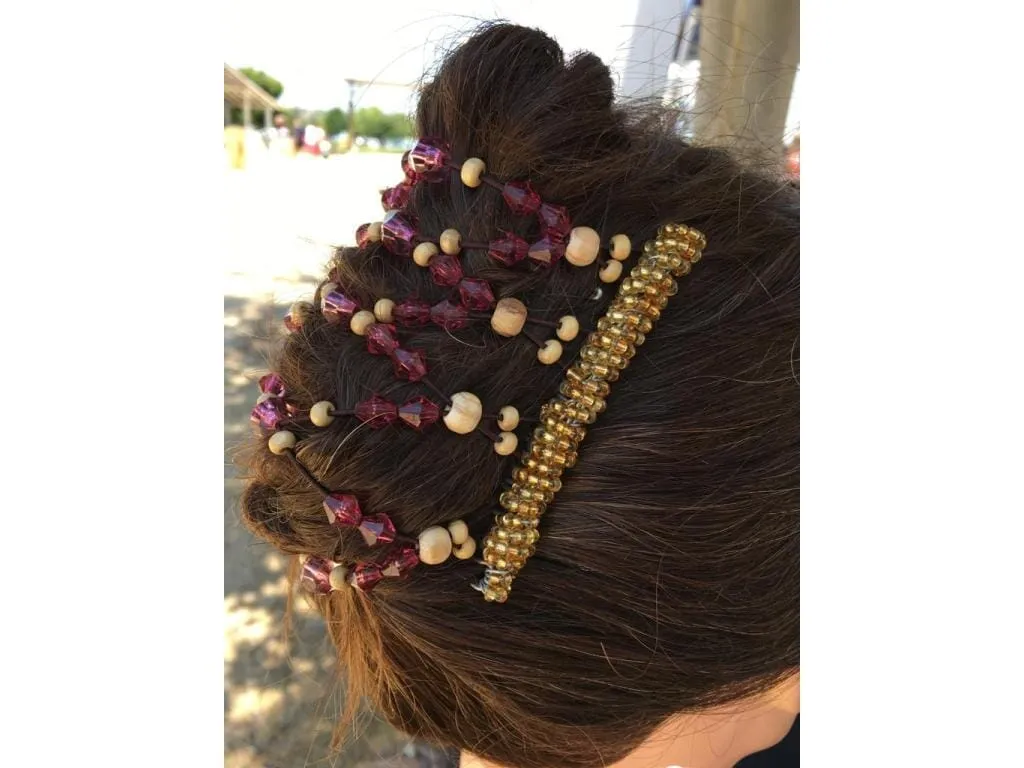 African Butterfly Wire Hair Clip - 9 Tong 714