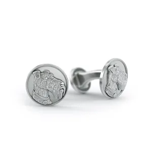 Airedale Terrier Disk Cufflinks