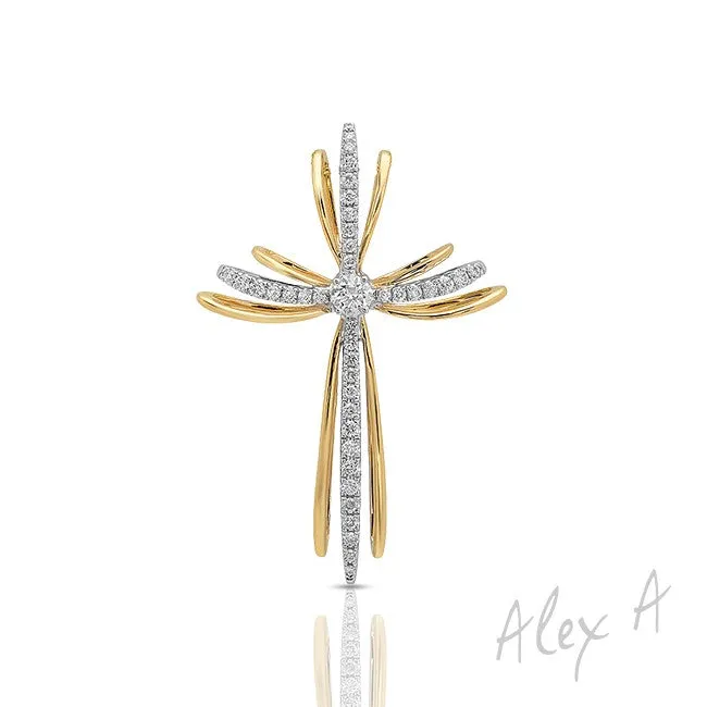 Alex A. Diamond Cross Pendant