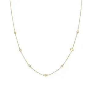 Alex Necklace With Heart Pendant and Engraving