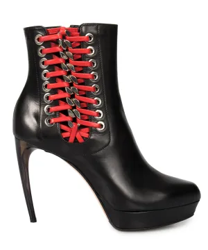 Alexander McQueen Braided Chain Leather Pumps
