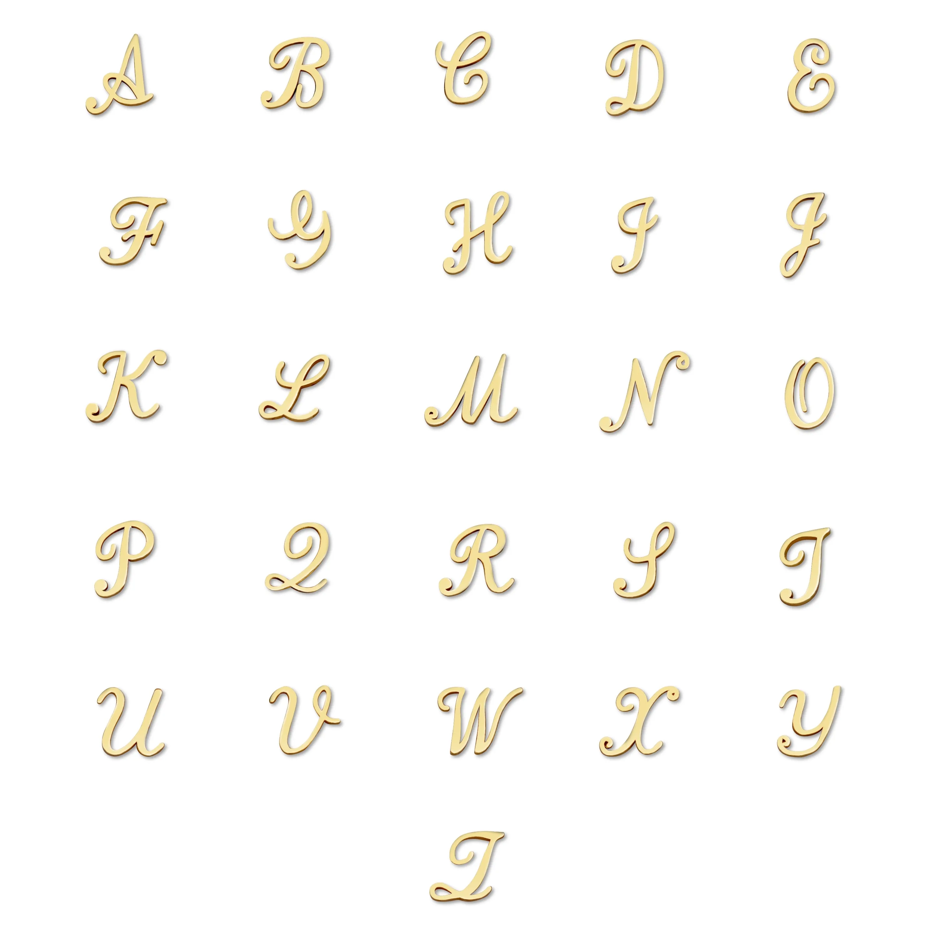 AMELIA SCRIPT INITIAL NECKLACE