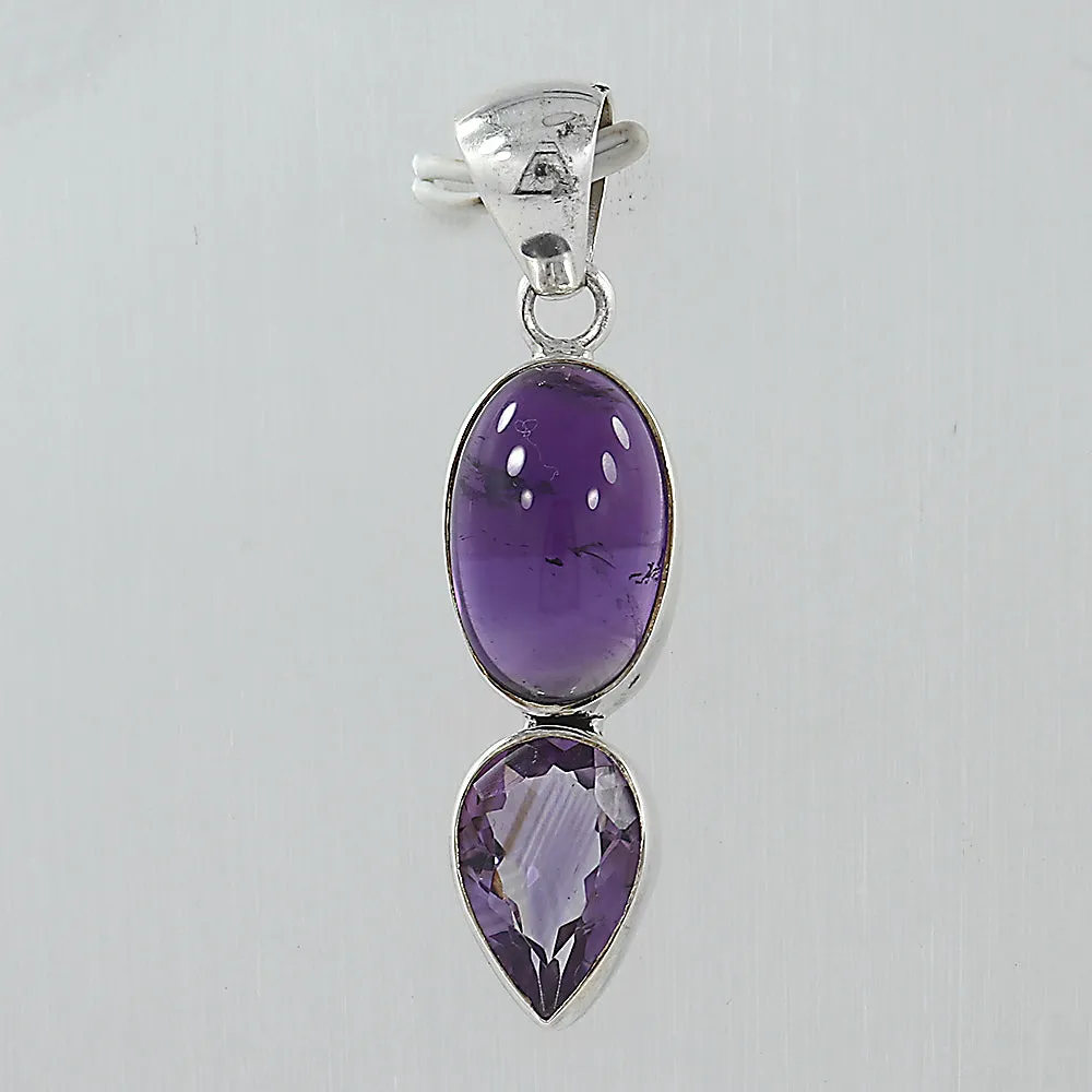 Amethyst 925 Sterling Silver Pendant