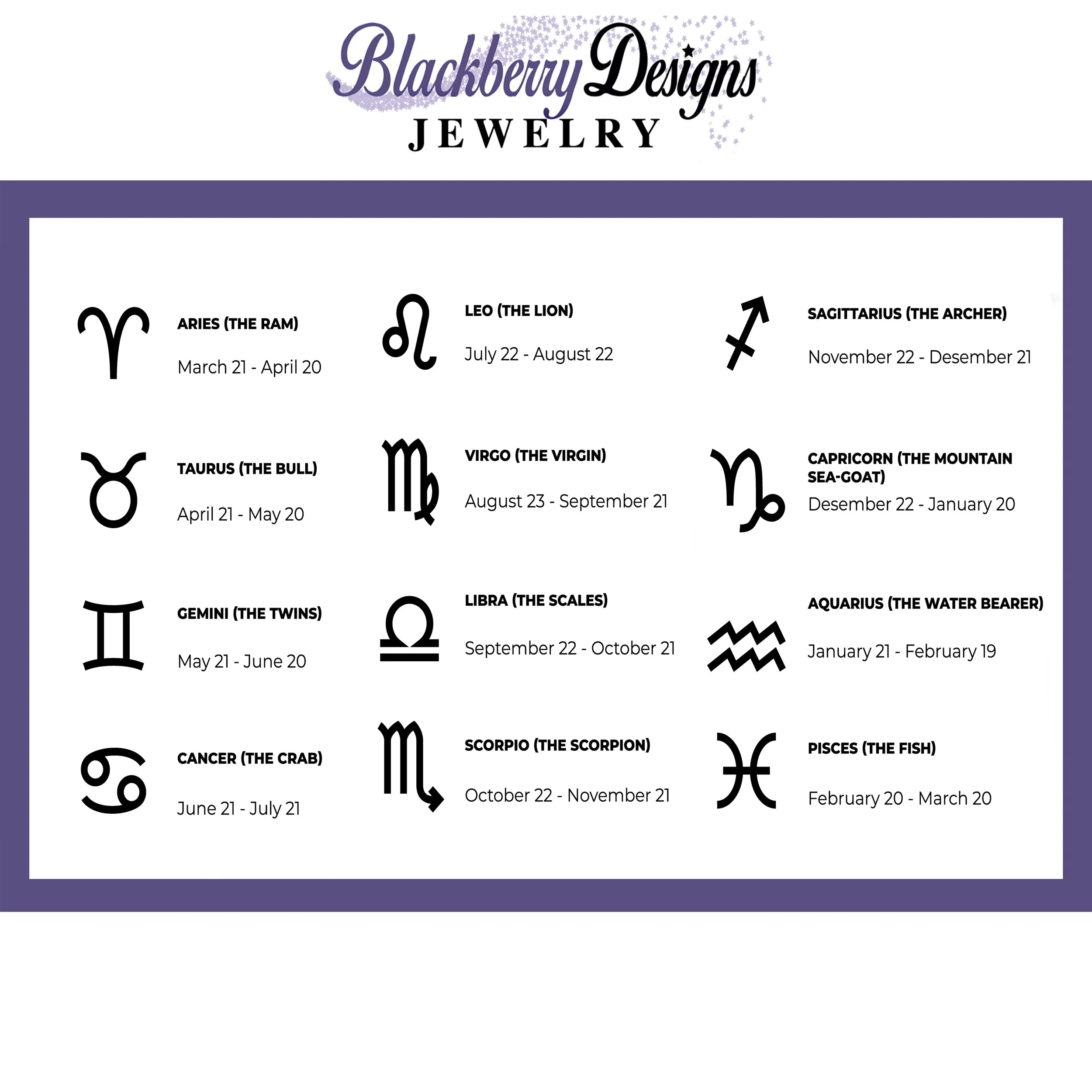 Aquarius Horoscope Gemstone Earrings