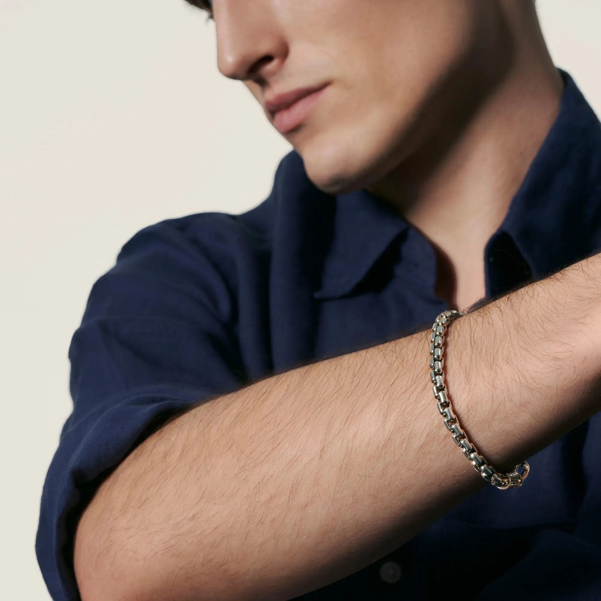 Asli Classic Chain Link 6MM Bracelet in Silver