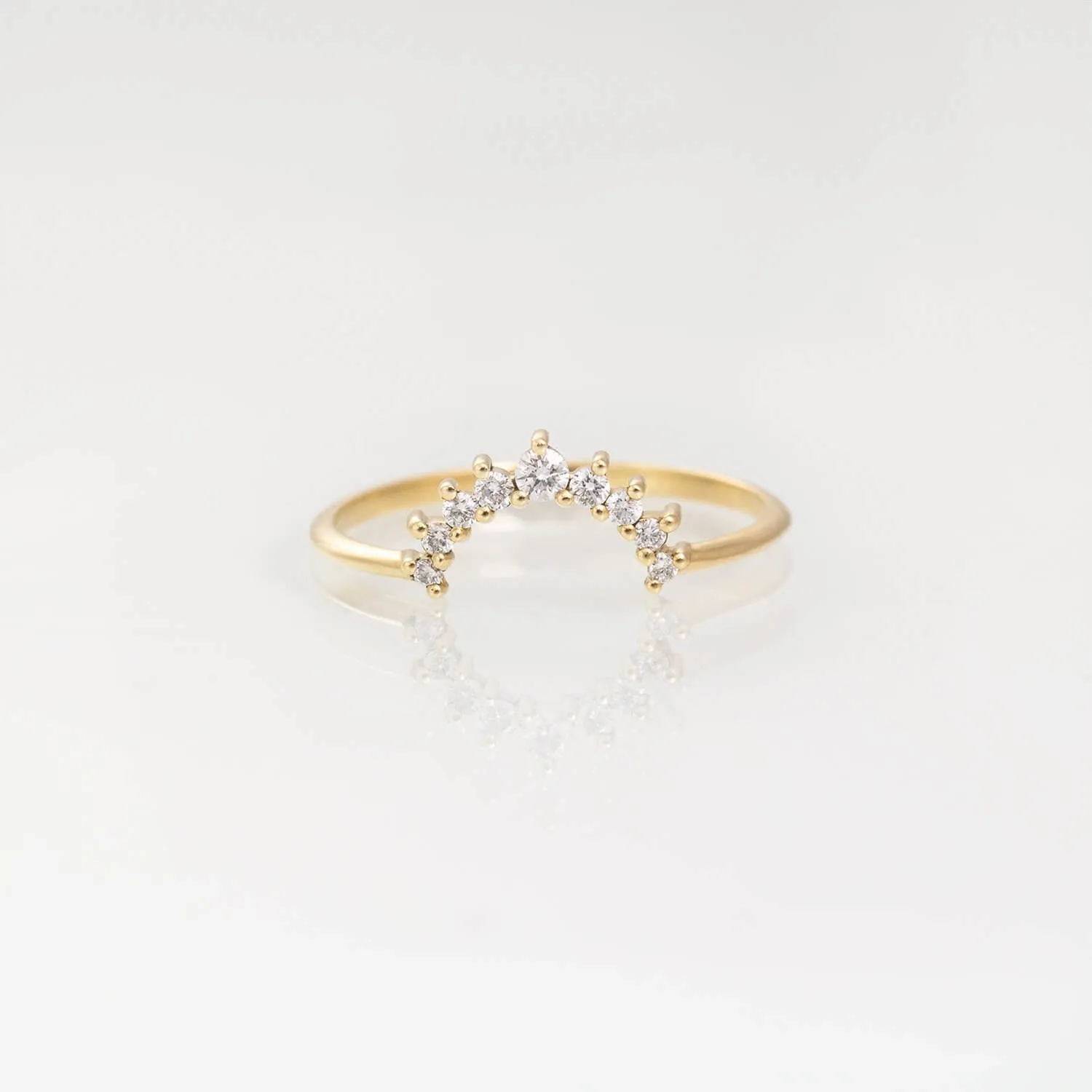 Atara 2 Nesting Curved Diamond Band
