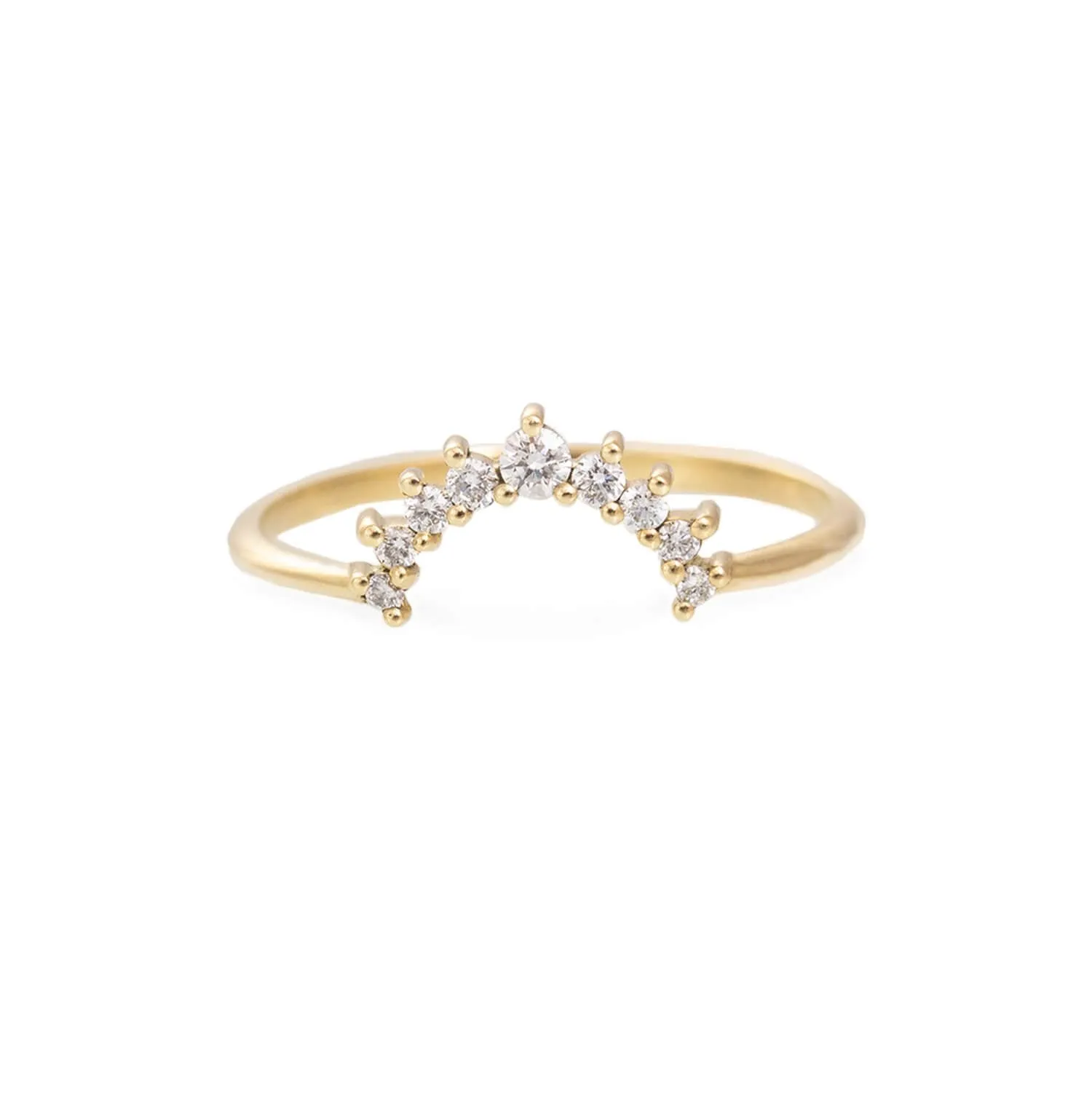 Atara 2 Nesting Curved Diamond Band