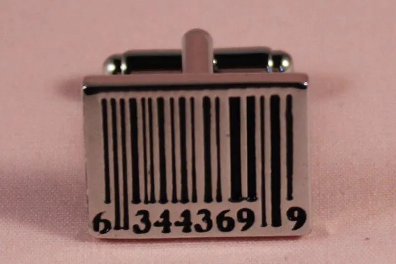 Bar Code Barcode Cufflinks