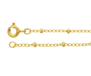 Beaded Cable Gold-Filled 1.2mm Chain