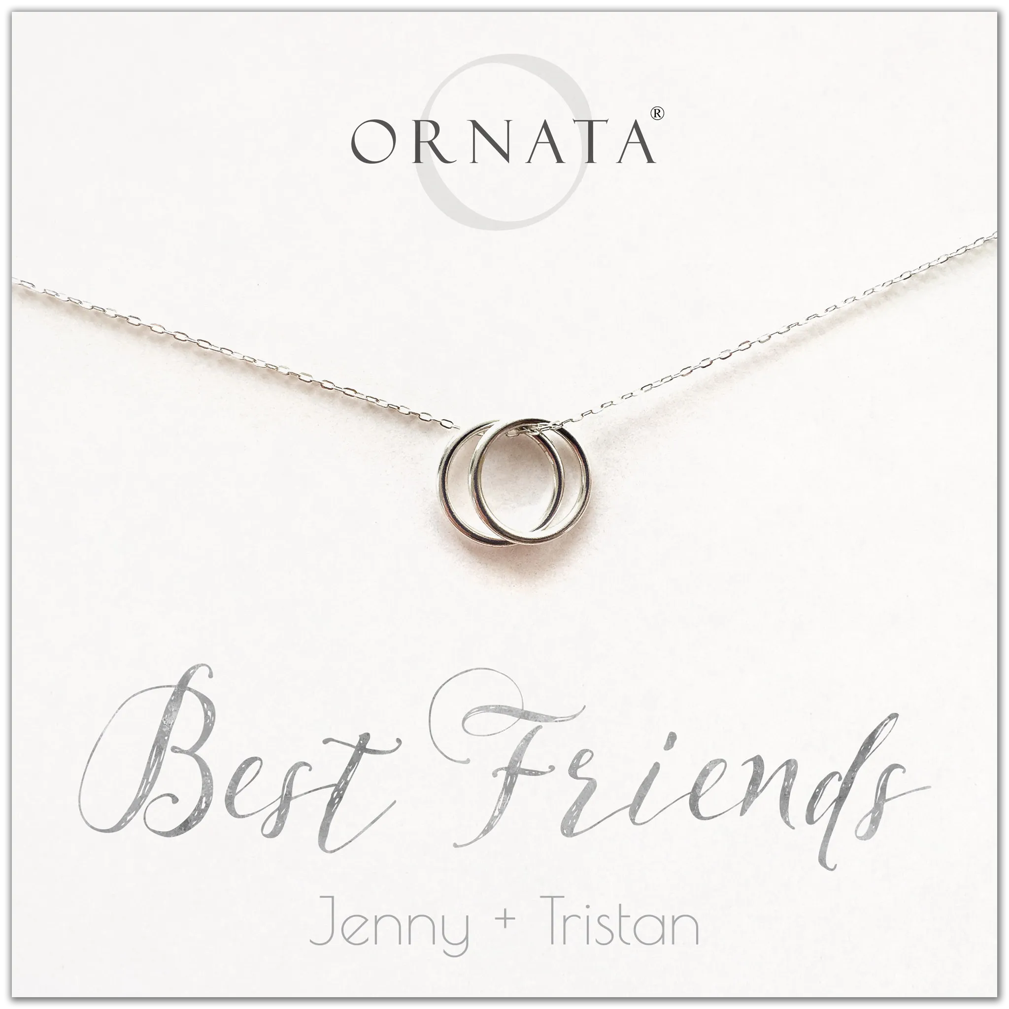 “Best Friends” Sterling Silver Necklace