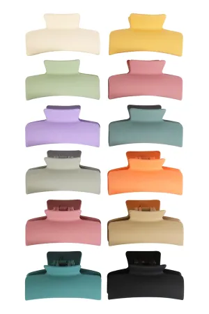 BIG RECTANGLE HAIR CLAW CLIP HAIR ACCESSORIES