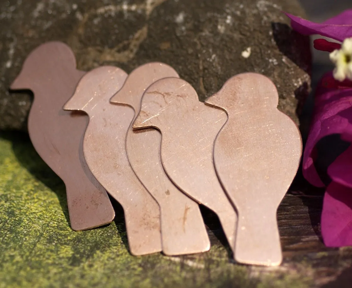 Bird Blank - Metalworking Enameling Stamping Texturing Blanks - Variety of Metals - Jewelry Supplies