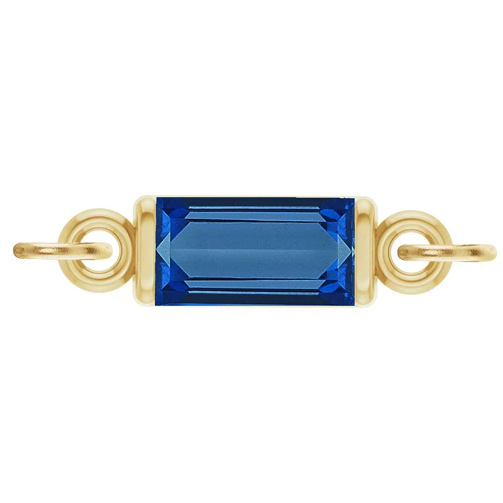 Birthstone Baguette Link