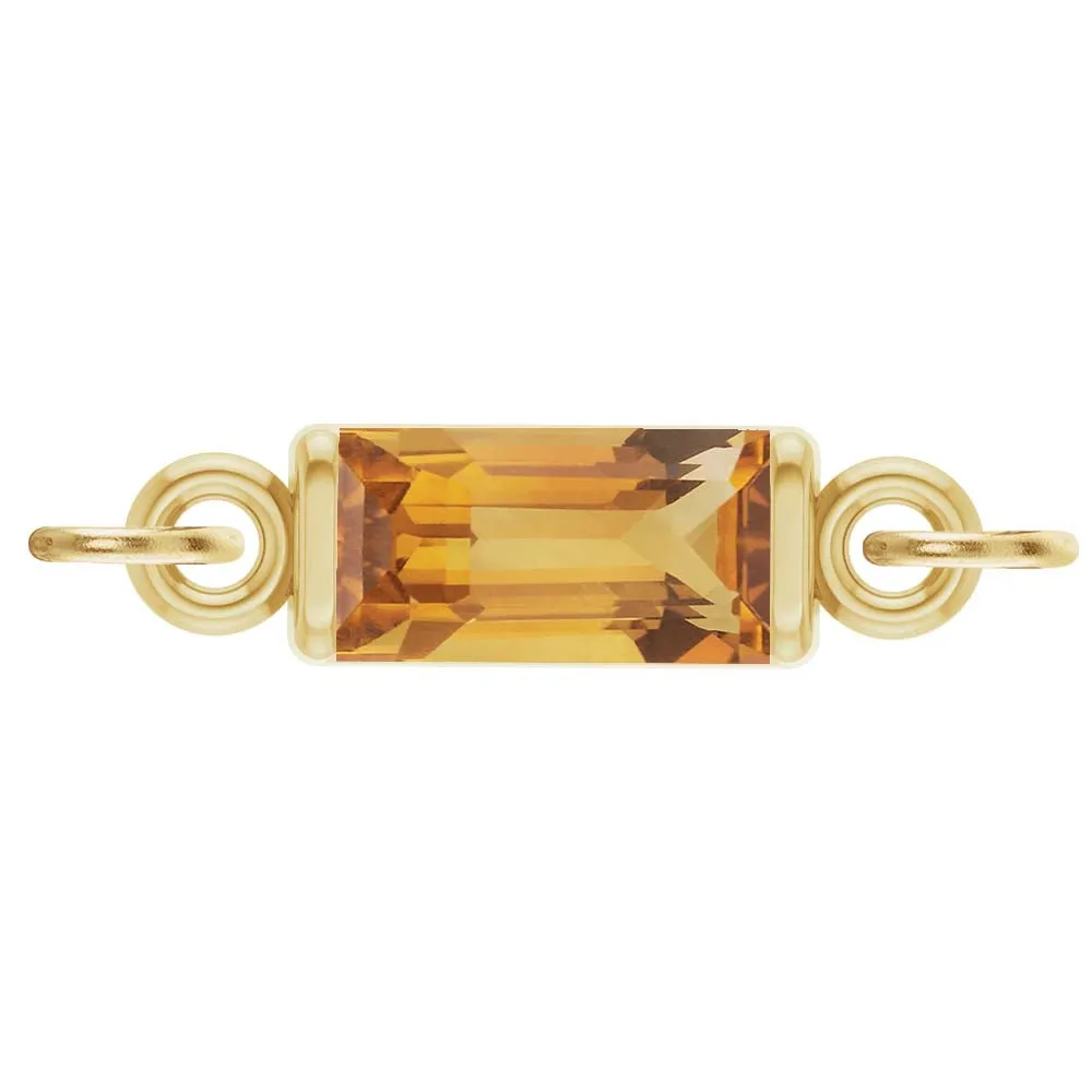 Birthstone Baguette Link