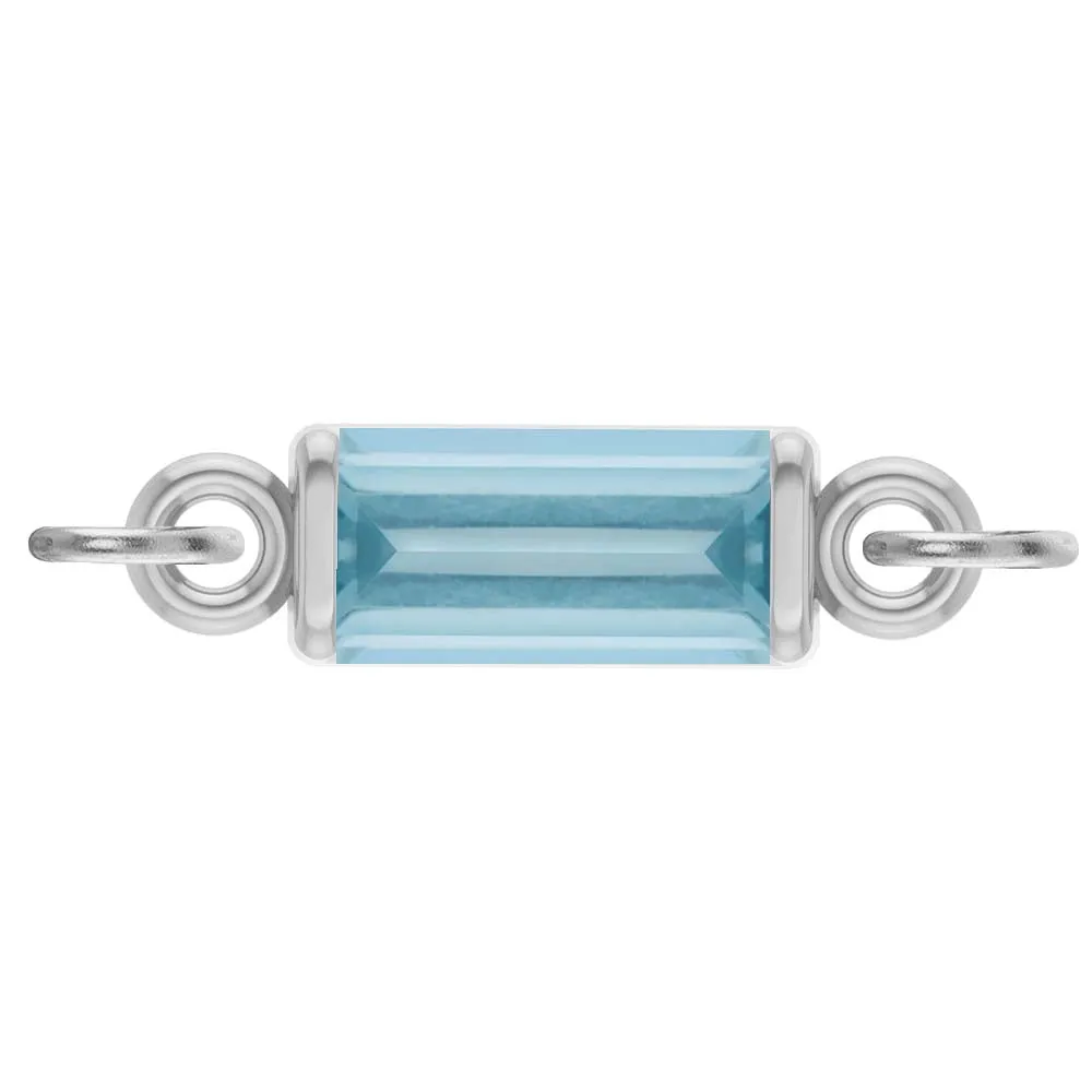 Birthstone Baguette Link