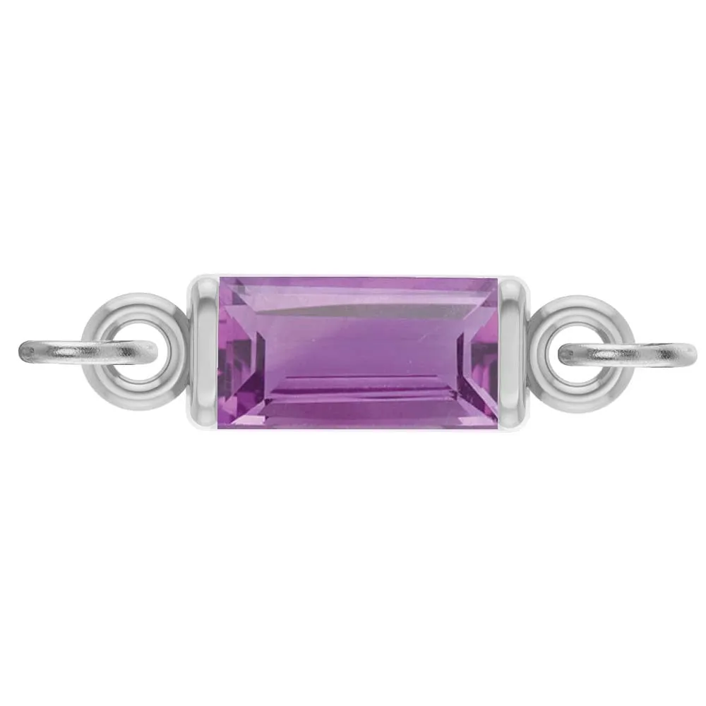 Birthstone Baguette Link