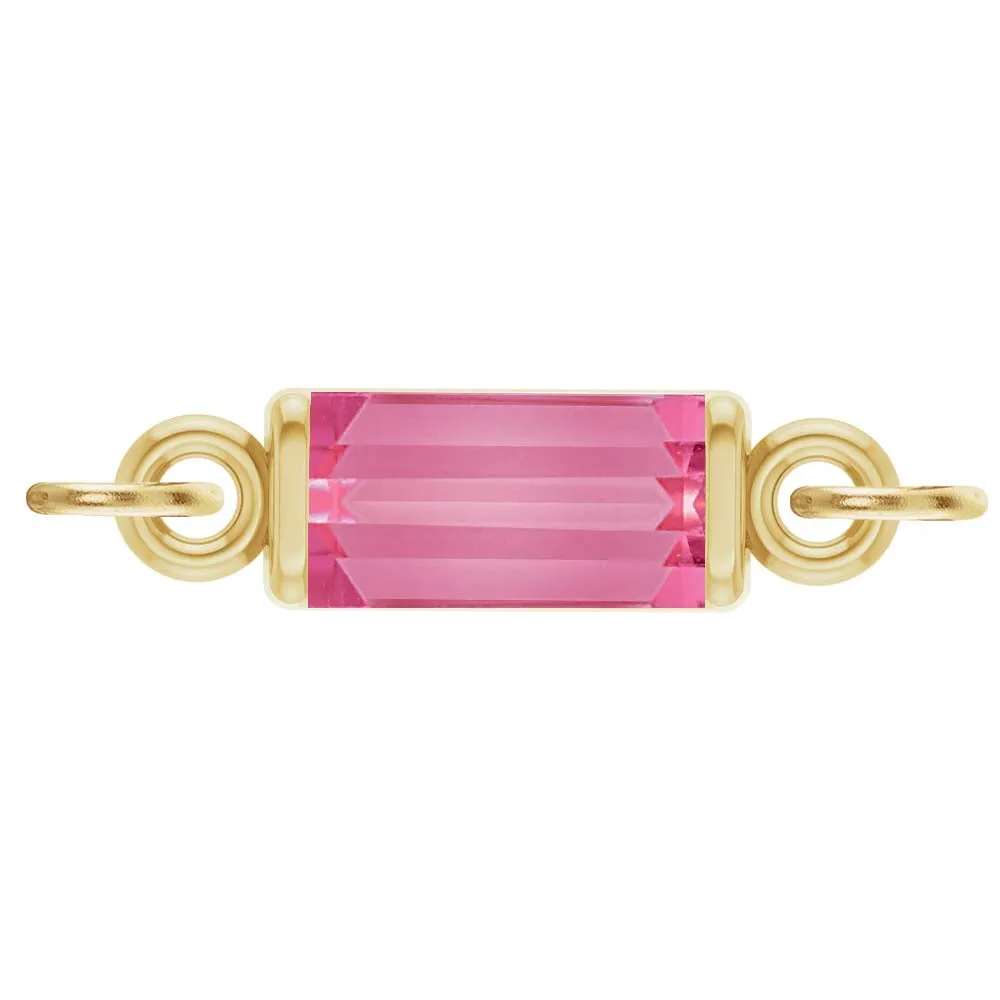 Birthstone Baguette Link