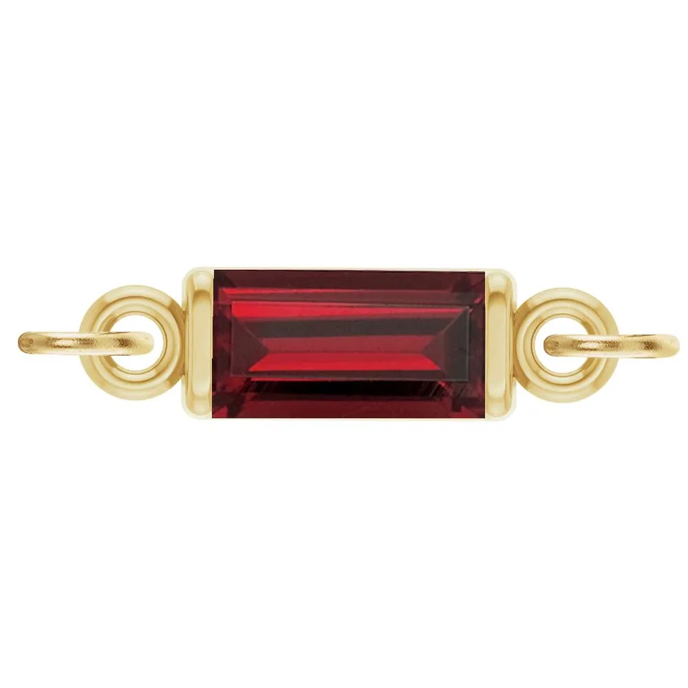 Birthstone Baguette Link
