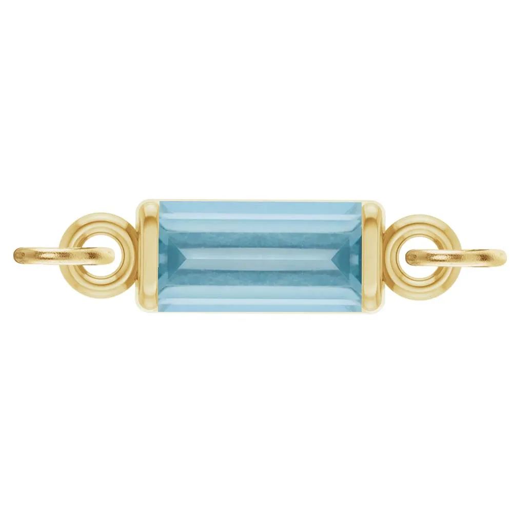 Birthstone Baguette Link