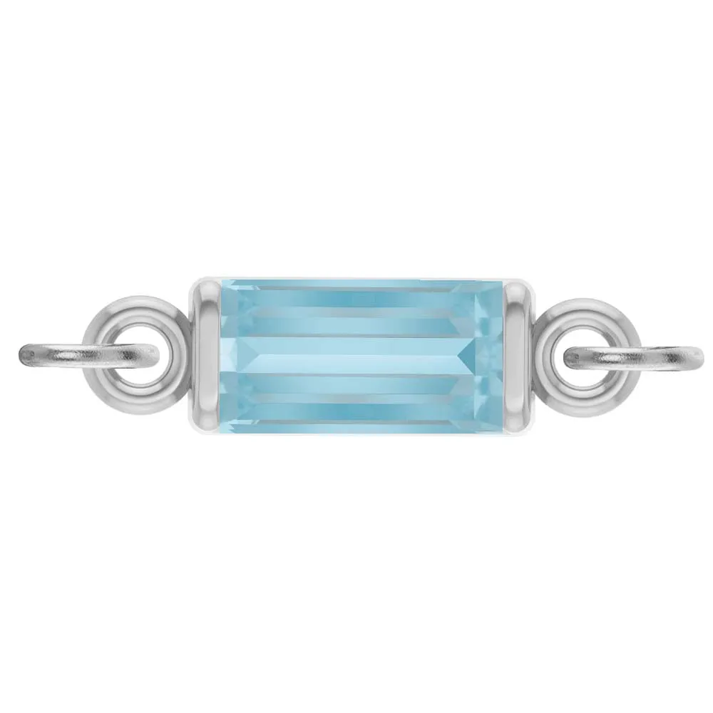 Birthstone Baguette Link