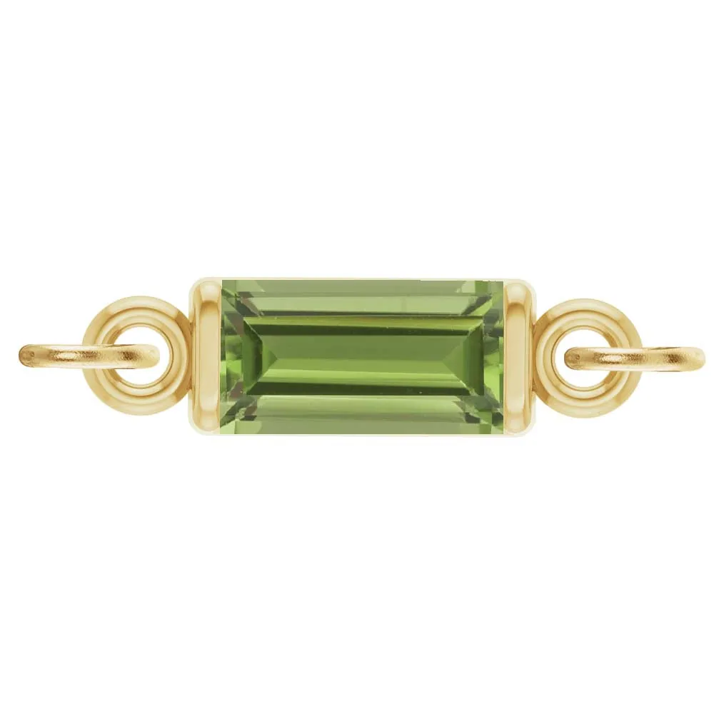 Birthstone Baguette Link