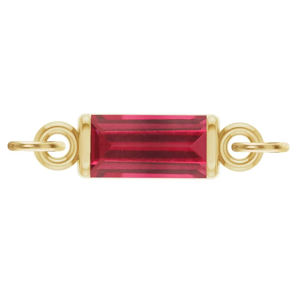 Birthstone Baguette Link