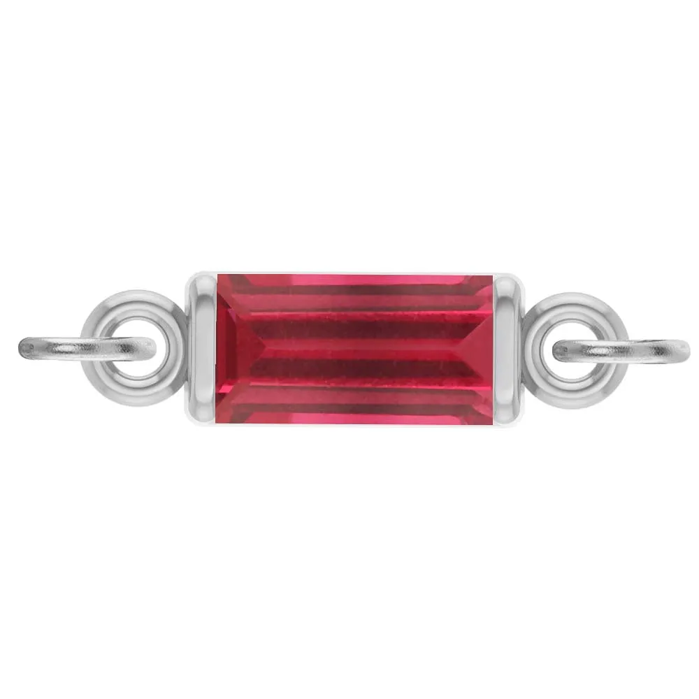 Birthstone Baguette Link