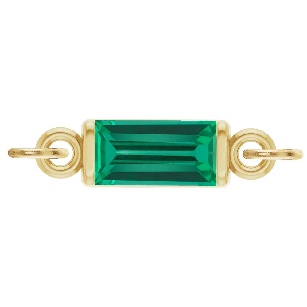 Birthstone Baguette Link