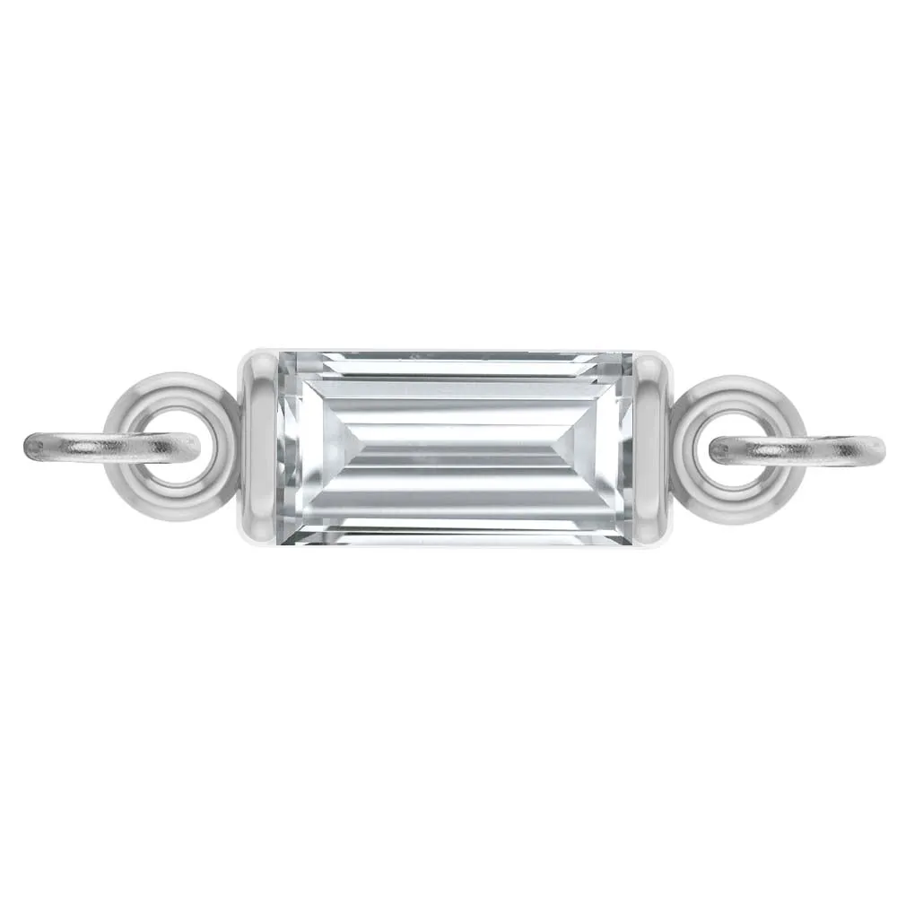 Birthstone Baguette Link