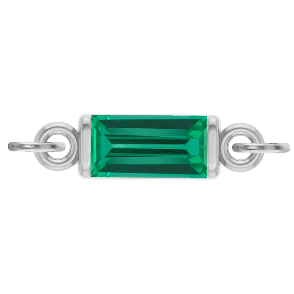 Birthstone Baguette Link