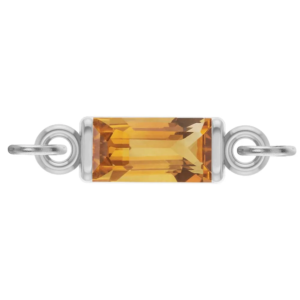 Birthstone Baguette Link