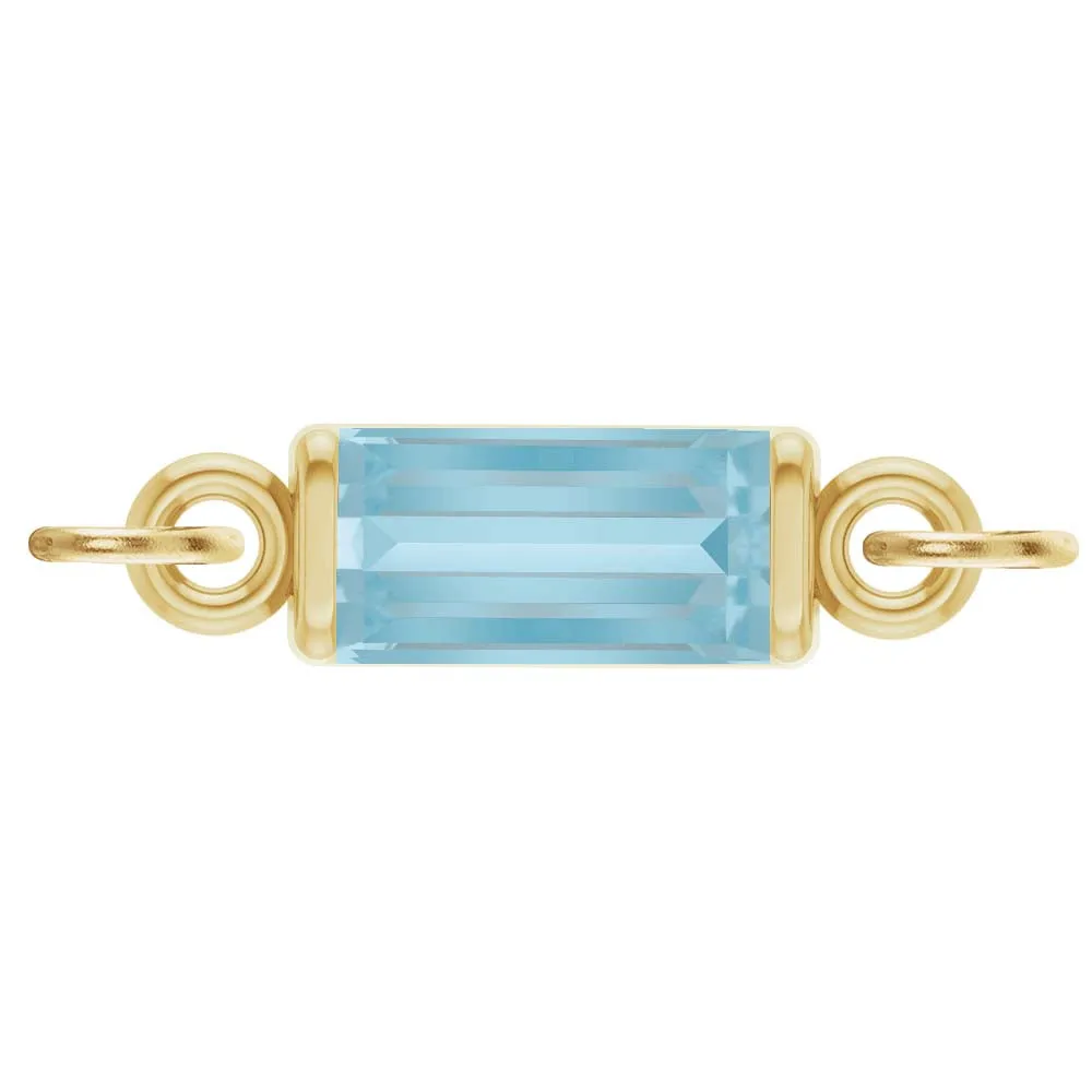 Birthstone Baguette Link