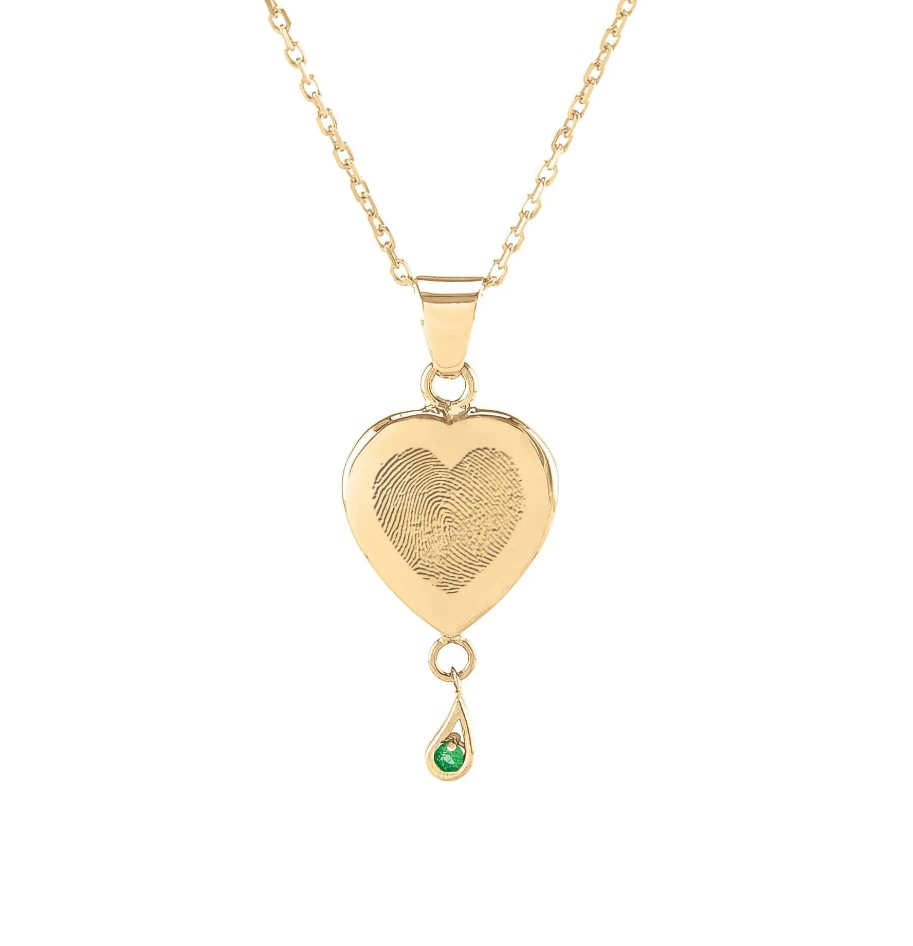 Birthstone Heart Pendant Urn (10K)