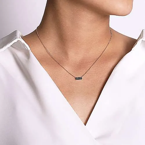 Black Diamond Bar Necklaces